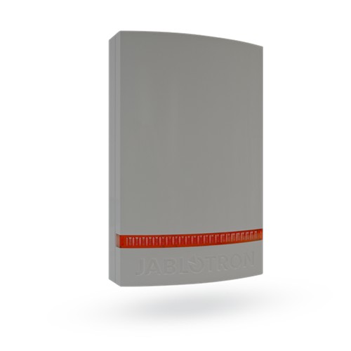 [M-AJA-JA1X1ACGR] Jablotron Gehäusefront, rote Kalotte, grau